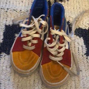 Color block vans toddler boy size 11c